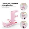 Lightweight Under Desk Headset Stand Holder Rack with Rotating Hook Adjustable Clamp for Organized Gaming Setup