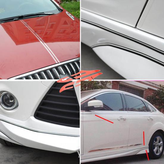Graphics Car Waist Stripe Door Line Sticker Side Hood Skirt Decal Decoration