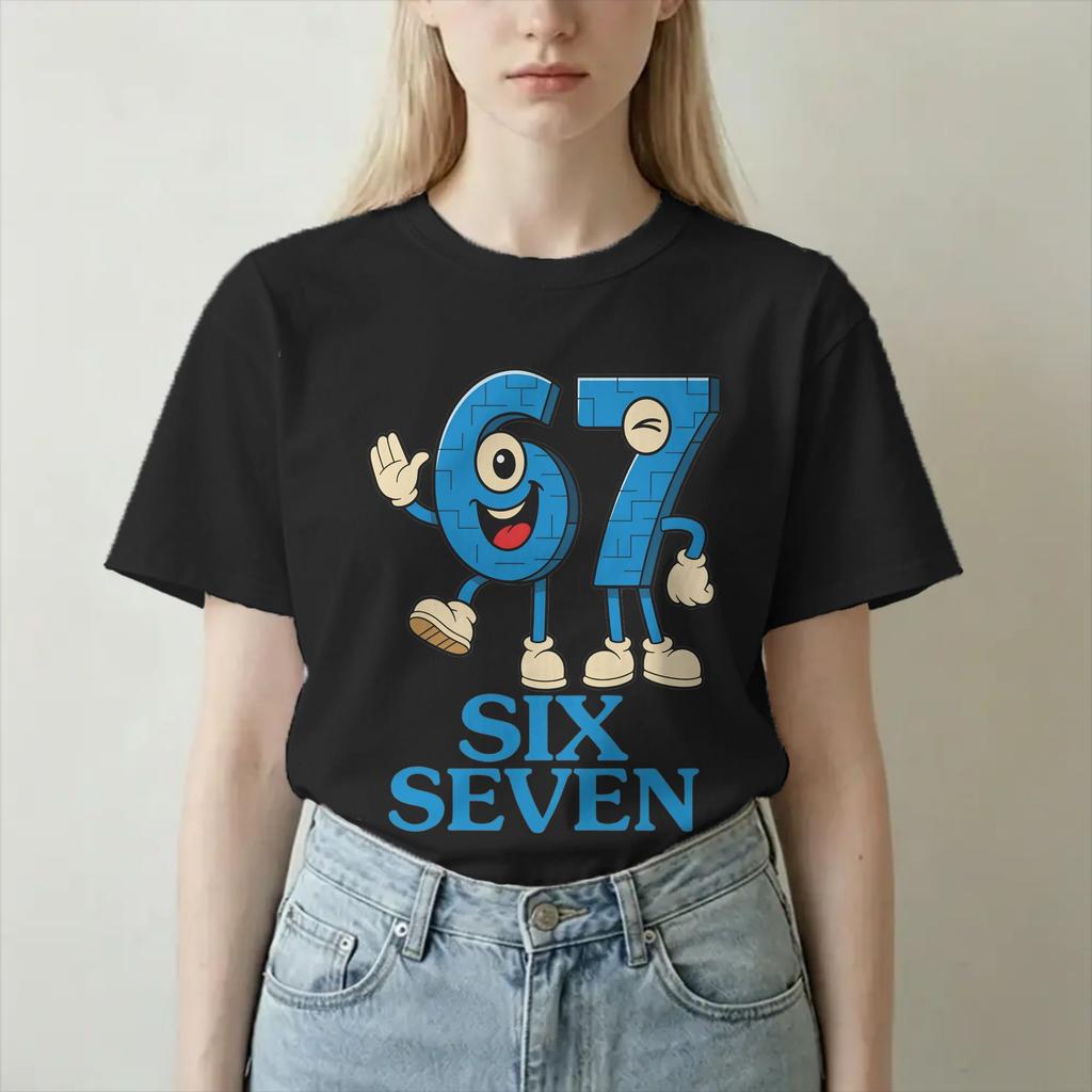 Unisex Unisex TShirt Robot Game 67 Novelty Cotton Tees Short Sleeve Gaming Art T Shirts Round Neck Clothing Plus Size
