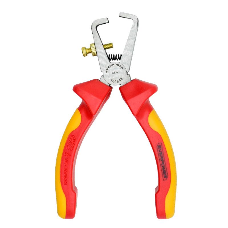 AIWEIBOER VDE Insulated Wire Stripper with Two-Color Handle, 6 100846