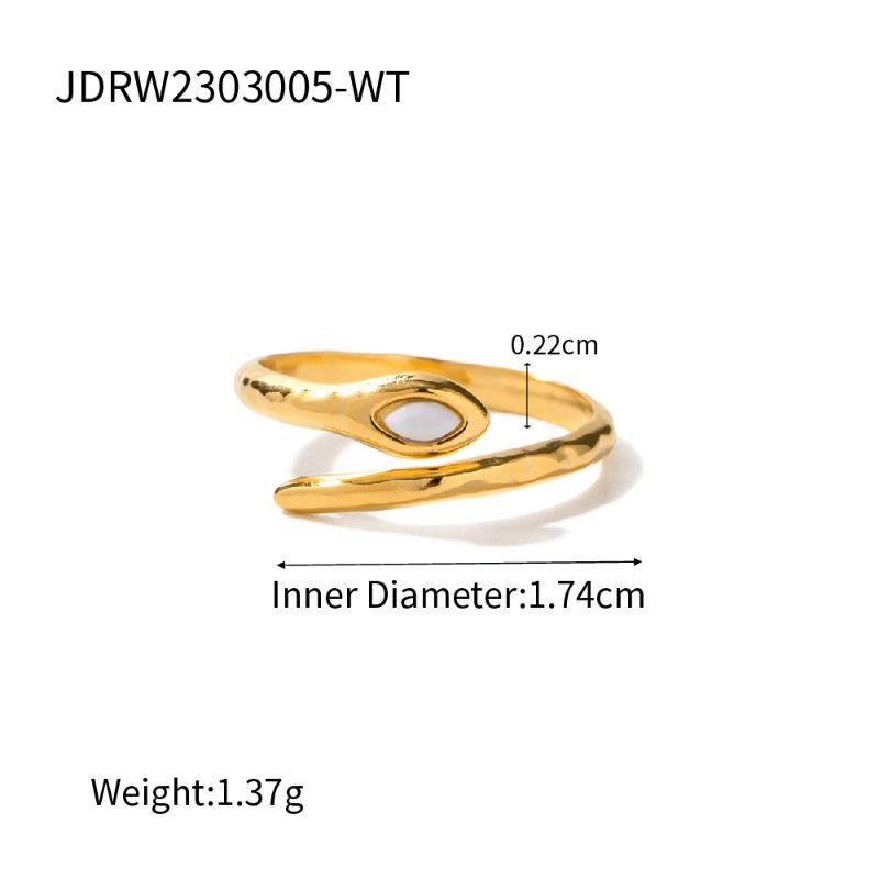Stainless Steel Snake Ring - A High-end and Niche Style Open Finger Ring Made of Titanium Steel, A Hand Accessory.