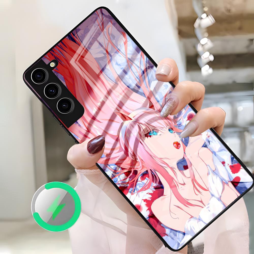 Zero Two Darling In The FranXX Anime Phone Case For Samsung S26 Ultra S25 Edge S23 S22 S21 S20 Ultra Plus S24 Fe A25 Magnetic Gl