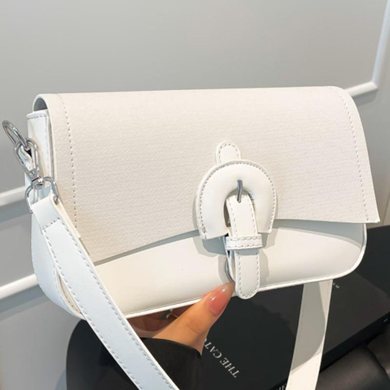 Simple Small Square Bag Autumn New Shoulder Messenger Bag Niche Fashion Texture Solid Color Women's Bag