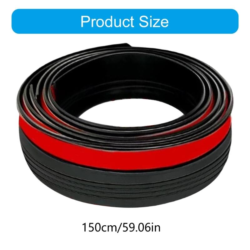 Rubber Auto Rear Trunk Seal 1.5 Meters Long For Vehicle Window Doors And Hatchback Dust Proof Noise Reduction Waterproof
