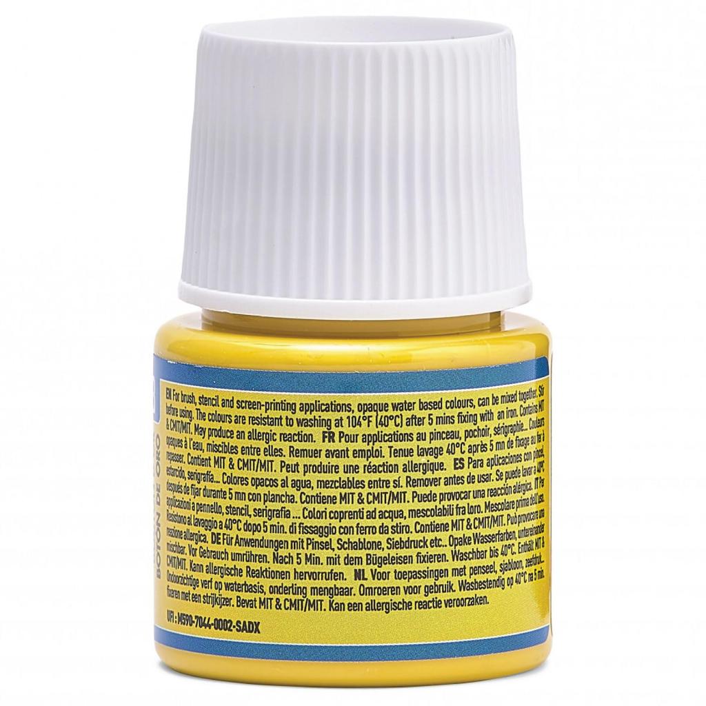 Barva na textil Pebeo v plechovce na tmavé látky Seta Color neprůhledná barva 45ml, odstín Buttercup 13