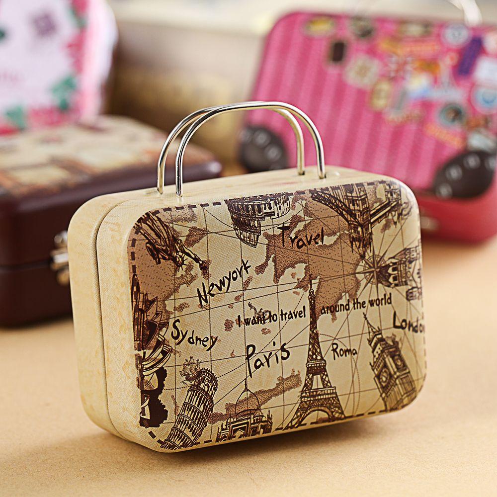 Fashion Steel High Quality Suitcase False Eyelashes Box Mink Lash Tray Eyelash Package