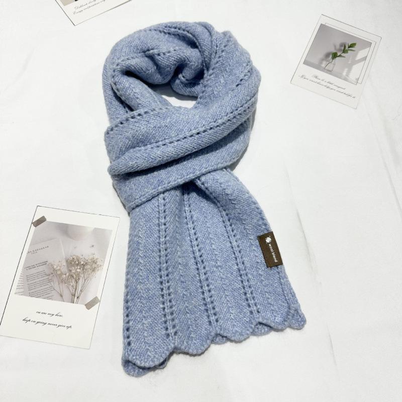 

Универсальный осенне-зимний новый однотонный мягкий кашемировый шарф, женский осенне-зимний новый теплый шарф для шеи, портативный вязаный шарф