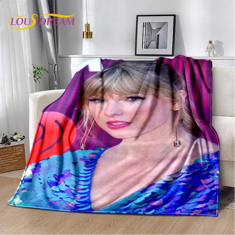 3D Sängerin Taylor-r Alison S-Swift Tay Weiche Flanelldecke für Betten Schlafzimmer Sofa Picknick, Überwurfdecke zum Zudecken Draußen Freizeit