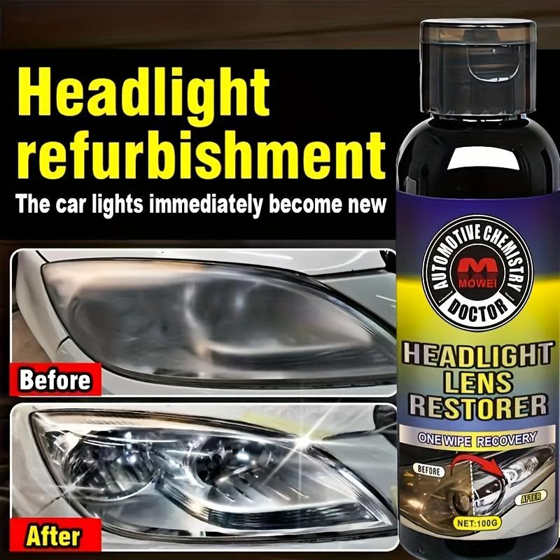 Car Lens Repair and Polishing - Refurbishment Liquid for Removing Oxidation, Yellowing and Scratches (Model: Suitable for All Vehicles; Main