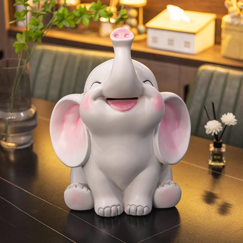 Cute Elephant Piggy Bank Large Piggy Bank Living Room Decorations Ornaments Adult Children Piggy Bank Home Decoration Modern