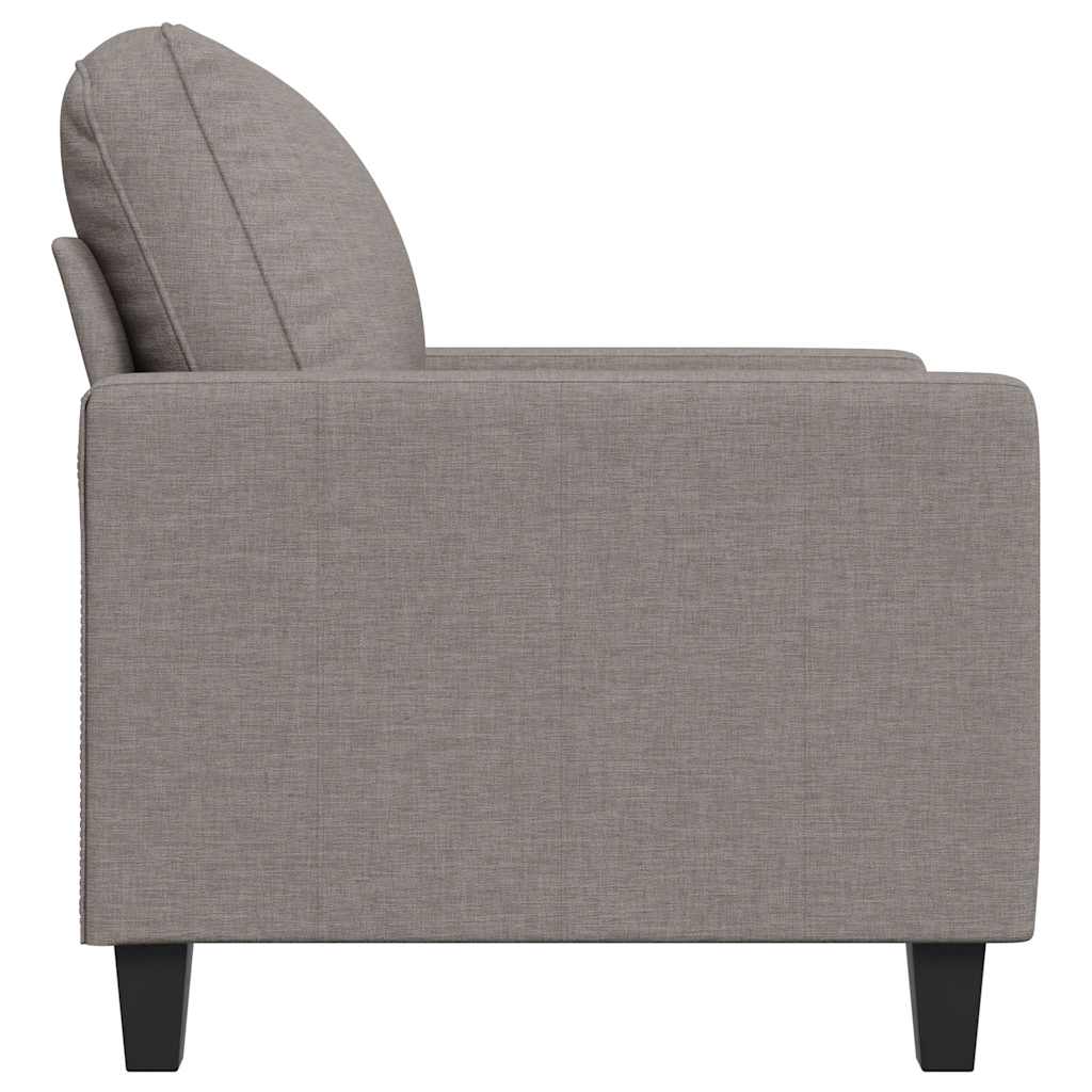 Vidaxl Armchair, Taupe, 60 Cm, Upholstered In Fabric
