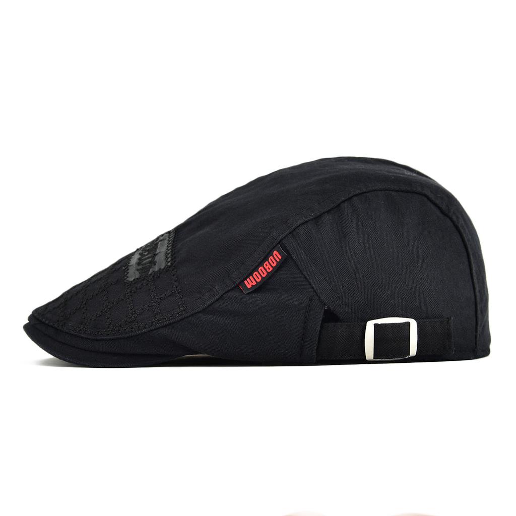 VOBOOM Gorra Plana de Algodón Verano Hombres Gorras Ivy Gorra de Conductor Ajustable Newsboy Gorros de Panadero Boina Retro Masculina Sombrero de Sol para Exteriores