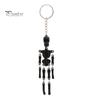 Halloween Party Favors Movable Joints Skeleton Keychain, Glow-in-the-Dark Keyring for Flexible Keychain Halloween, Handbag Backpack Purse Charm