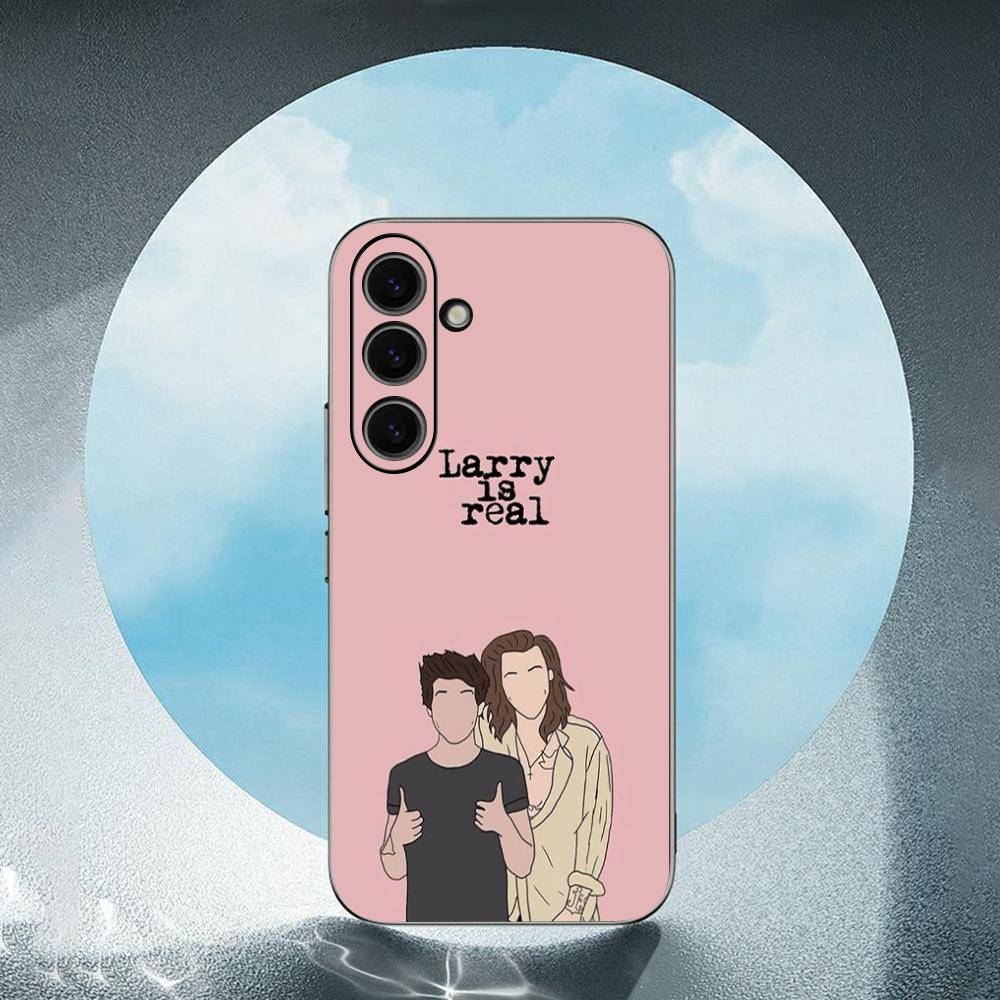 Larry Stylinson For Samsung Galaxy S23 S24 S25 Ultra S22 Plus S21 Black Soft Case Waterproof Soft Case SamsungS23 5G