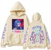 Elegancwclow Anime Arcane-Jinx Hoodie Harajuku Hip Hop Pullo
