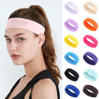 Milk Elastic Silk Headband Sports Yoga Hair Care with Summer Fitness Running Yoga Headscarf  Hair Accessories for Girls
