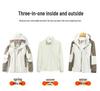 Junior Ski Suit: 3-in-1 Detachable Fleece-Lined Windbreaker and Snow Set for Beginner Big Kids
