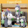 Adorable Plush Donkey Backpack For Kids With Soft Pp Cotton Filling In Pink Or Gray
