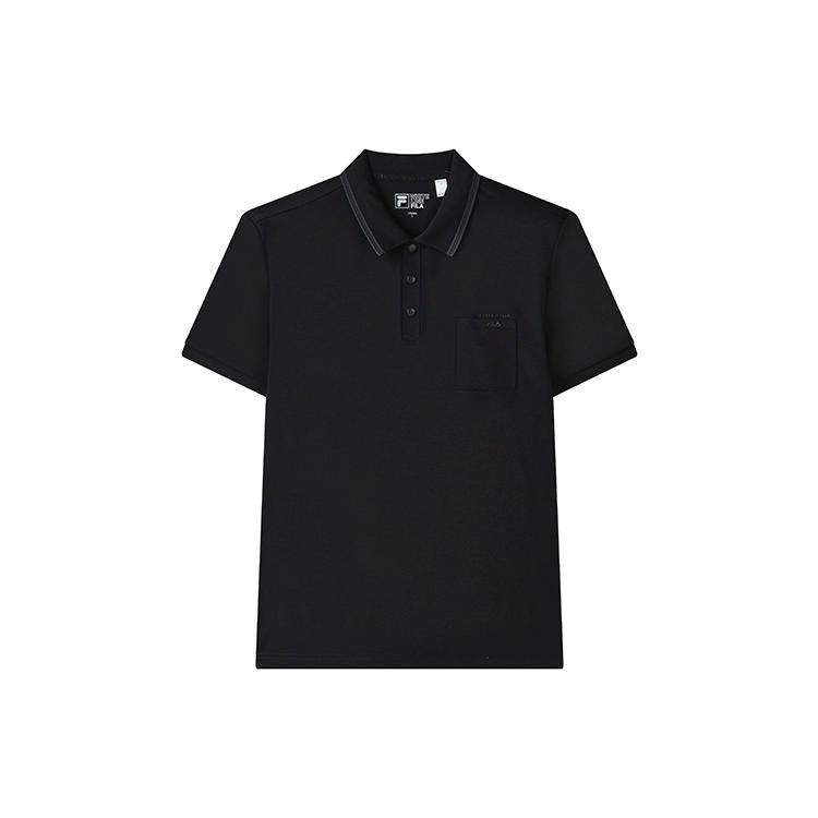 New FILA Polo Shirt Men's Jet Black F11M317107F-BK