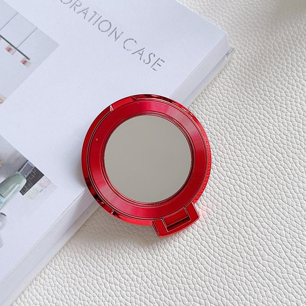 

Магнитный держатель для мобильного телефона с гальваническим покрытием цвета конфет, складной, с защитой от падения, с металлическим кольцом, пряжкой, липкой наклейкой на заднюю панель, зеркальцем для макияжа 7#