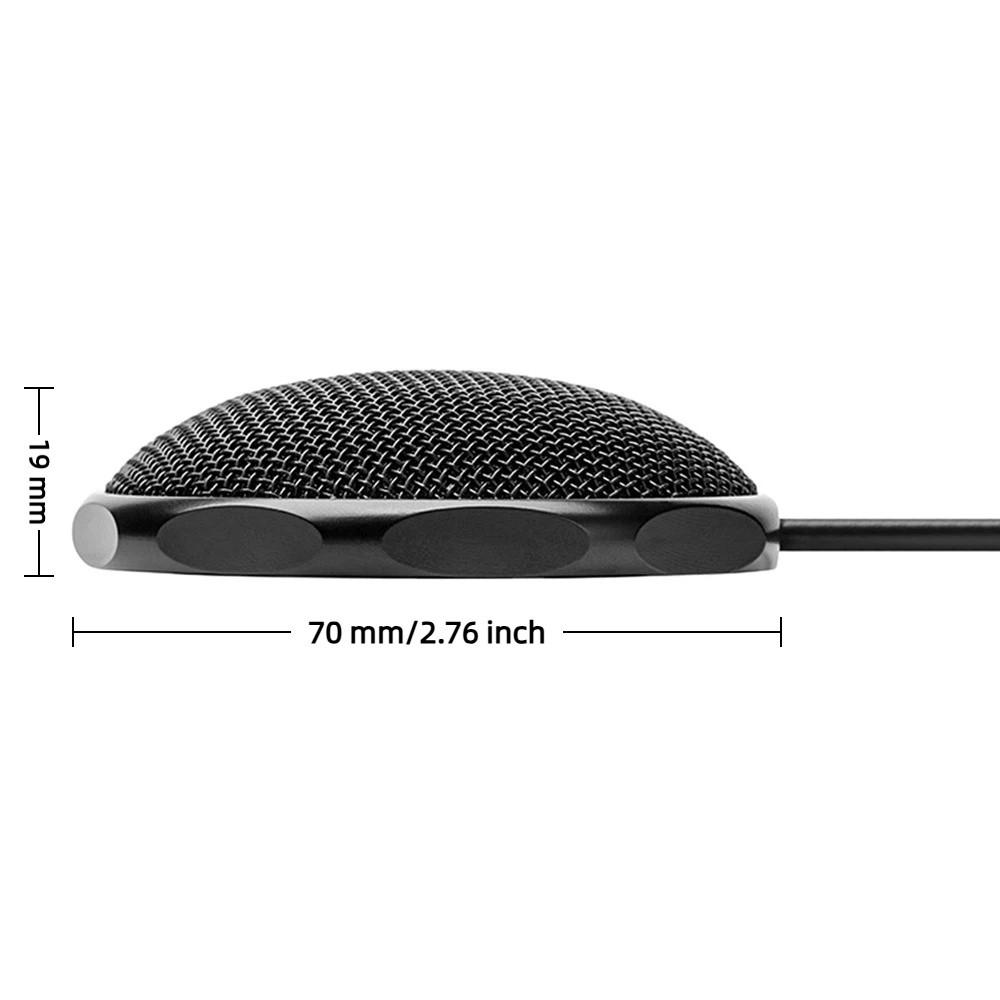 360° Omni‑directional Capture Mini Wired Meeting Business Mic Desktop Recording Mic for Conference