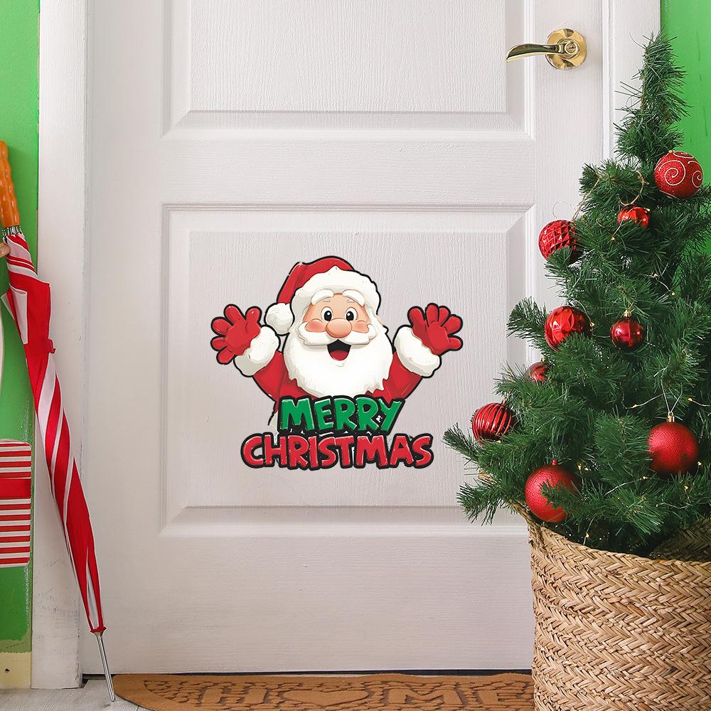 Stickers for Beautifying The Entrance Wall of Santa Claus' Living Room