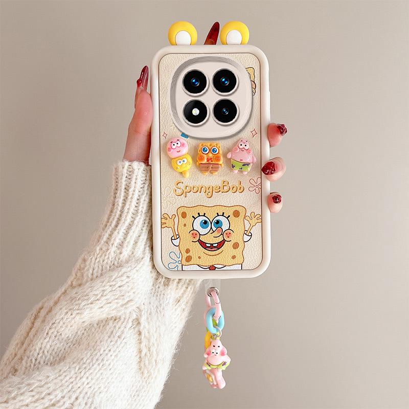 Redmi Note 14 Cross-Border Cartoon Fashion Leather Texture Ear Doll Case for Xiaomi 13Pro/13C
