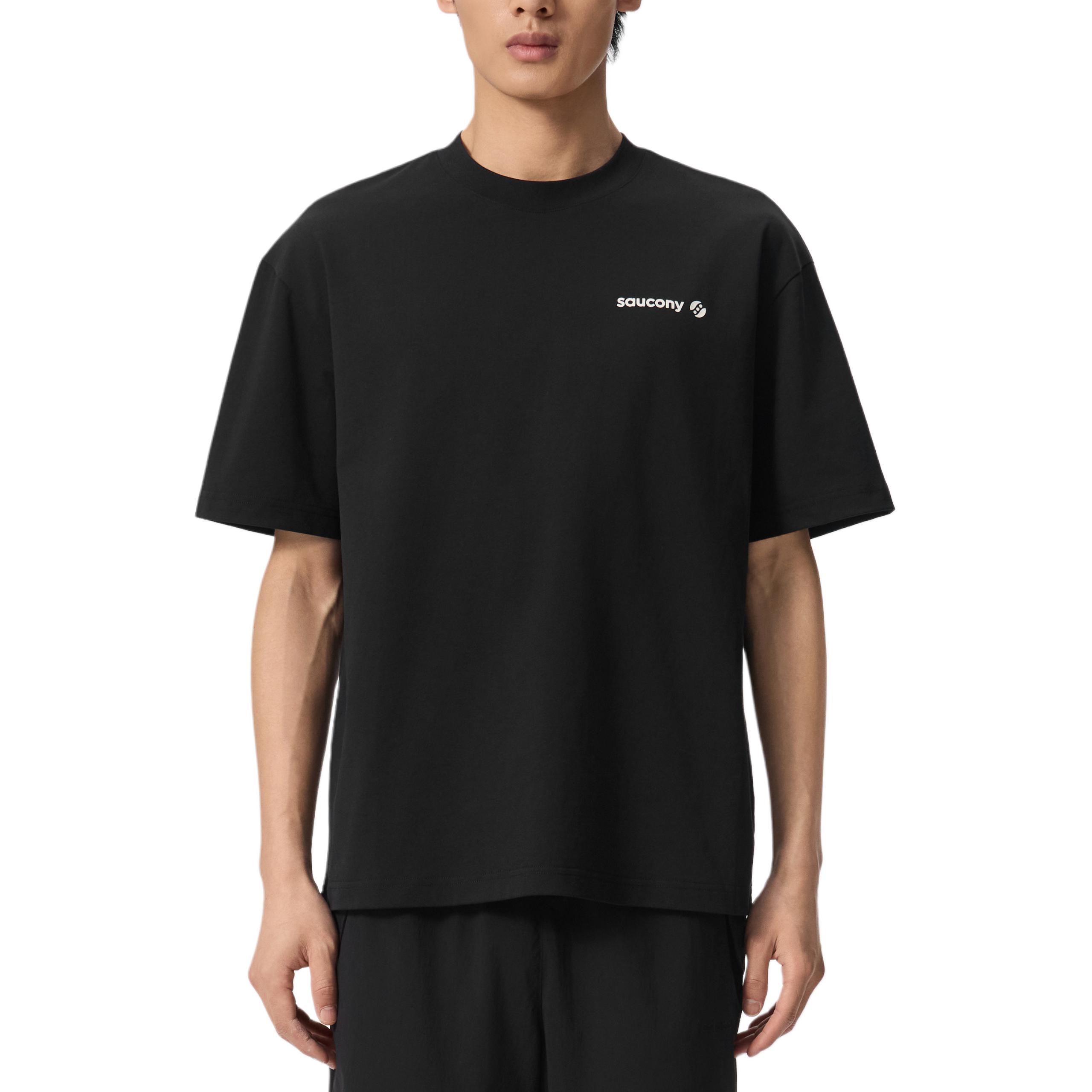 Saucony Og Round Neck Pullover Comfortable Simple Short Sleeve T-Shirt Unisex Tops SA3269ST21G-BK019 XS