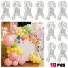 5/10pcs Heavy Duty Spring Clamp,Transparent Plastic Multipurpose Clip for Balloon Arch Backdrop Fixing,Photography Studio