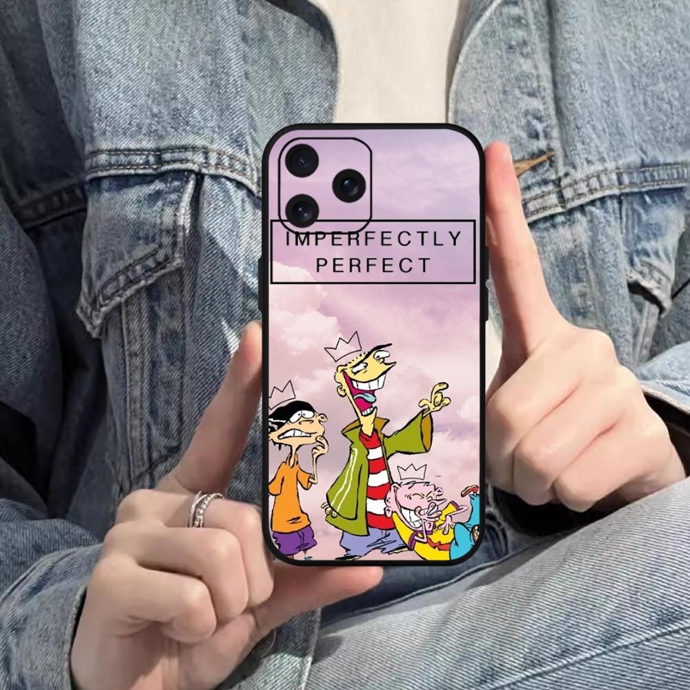 

Чохол для телефону Ed Edd N Eddy Cartoon для iPhone Mini 11 12 13 14 15 Pro XS Max X Plus SE XR Black Soft Shell iPhone15pro