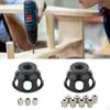 Dowel Gauge Set, Self-centering with Drill Bushing, Hole Punch, Punch for Carpentry Work