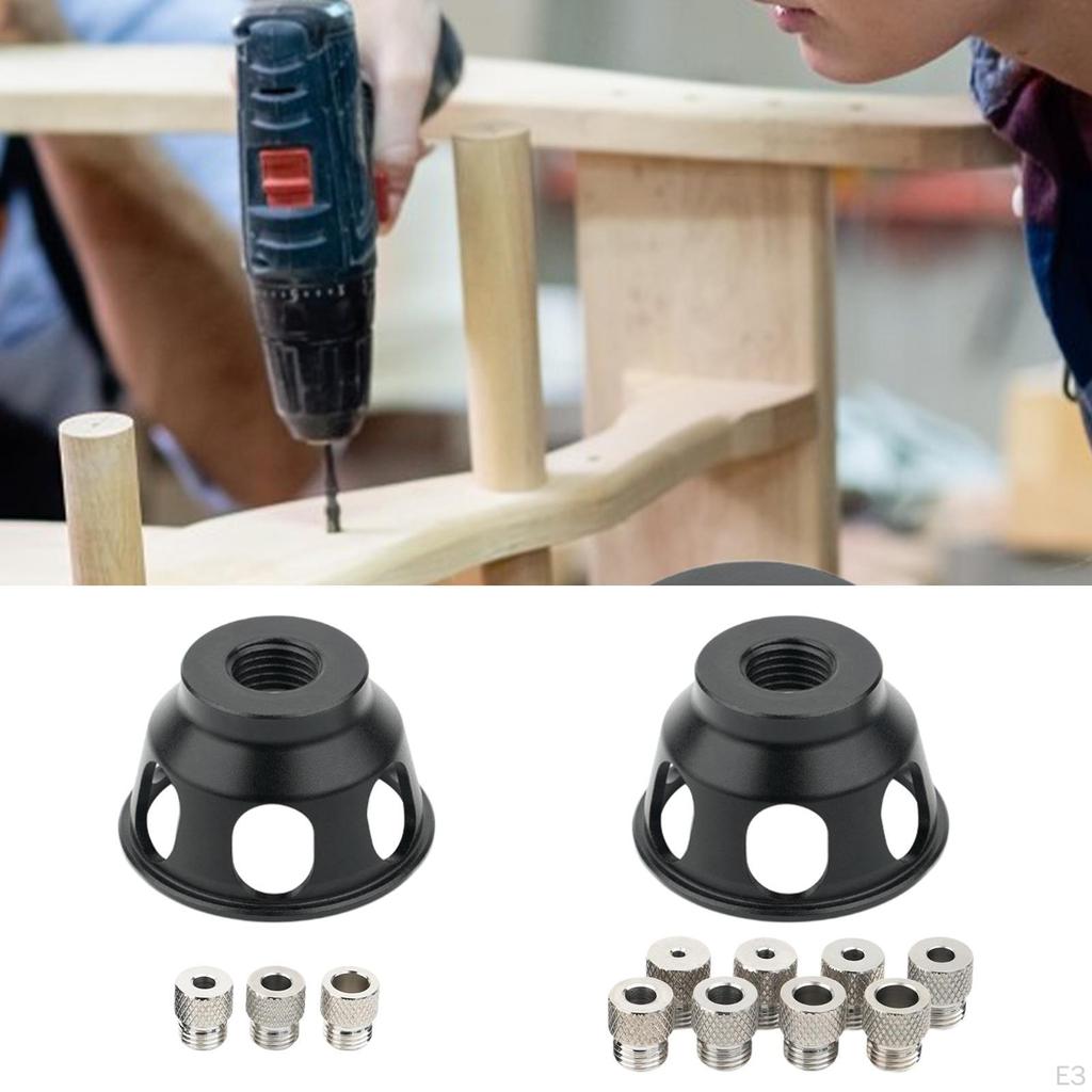 Dowel Gauge Set, Self-centering with Drill Bushing, Hole Punch, Punch for Carpentry Work