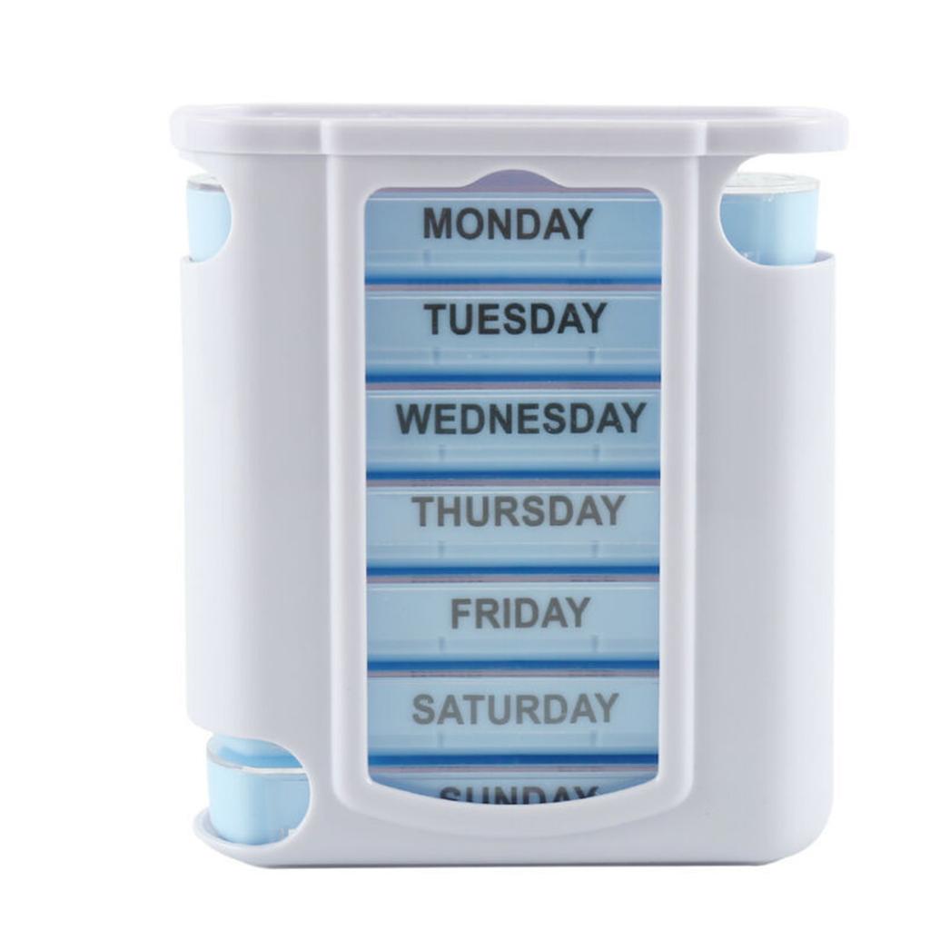 7 Day Week Pill Box Organizer Tablet Holder Medicine Tablet Drug Holder Storage Box Pillbox Case