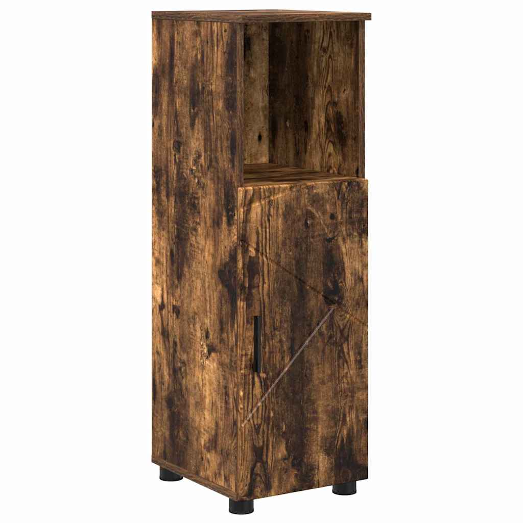 Bathroom Furniture Set 5 Pcs Smoked Oak 35 X 30 X 192 Cm