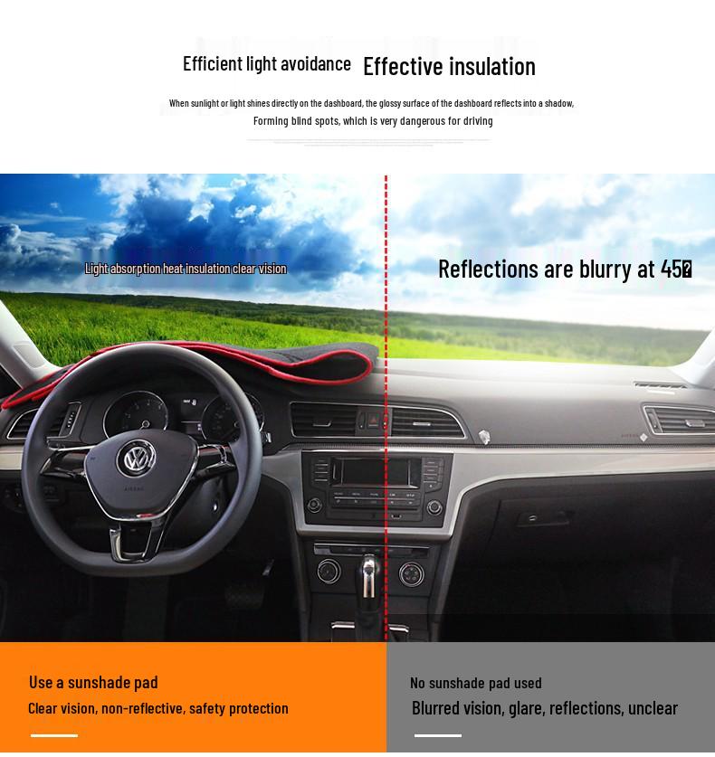 Dashboard Sun Shade for Wuling Rongguang Trucks: V, S Models - Instrument Panel Protection