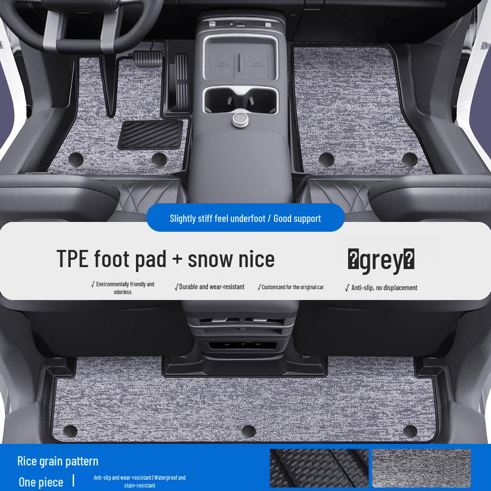 Waterproof TPE Floor Mats & Door Sill Protection for BYD Fang Bao Bao 5/8, Titanium 3/7 - Full Coverage Coil Mat.
