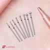 Ball Diamond Nail Drill Bit Set 1.5/2/2.5/3/3.5/4/4.5/5mm Red Fine Nail Milling Cutters Nail File Bit Sets Nail Prep Dead Skin Removal Shaping