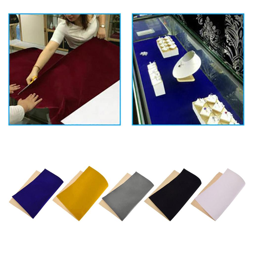 Self Adhesive Velvet Flock Shelf Drawer Liner for Dresser Cabinets Jewlery