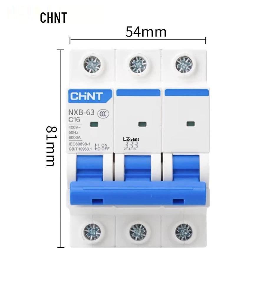 Zhengtai NXB-631P Miniature Circuit Breaker: 2P Household, 3P 63A, 4P 32A Electric Switch