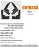 Subaru Outback Leder Reifenschmutzfänger