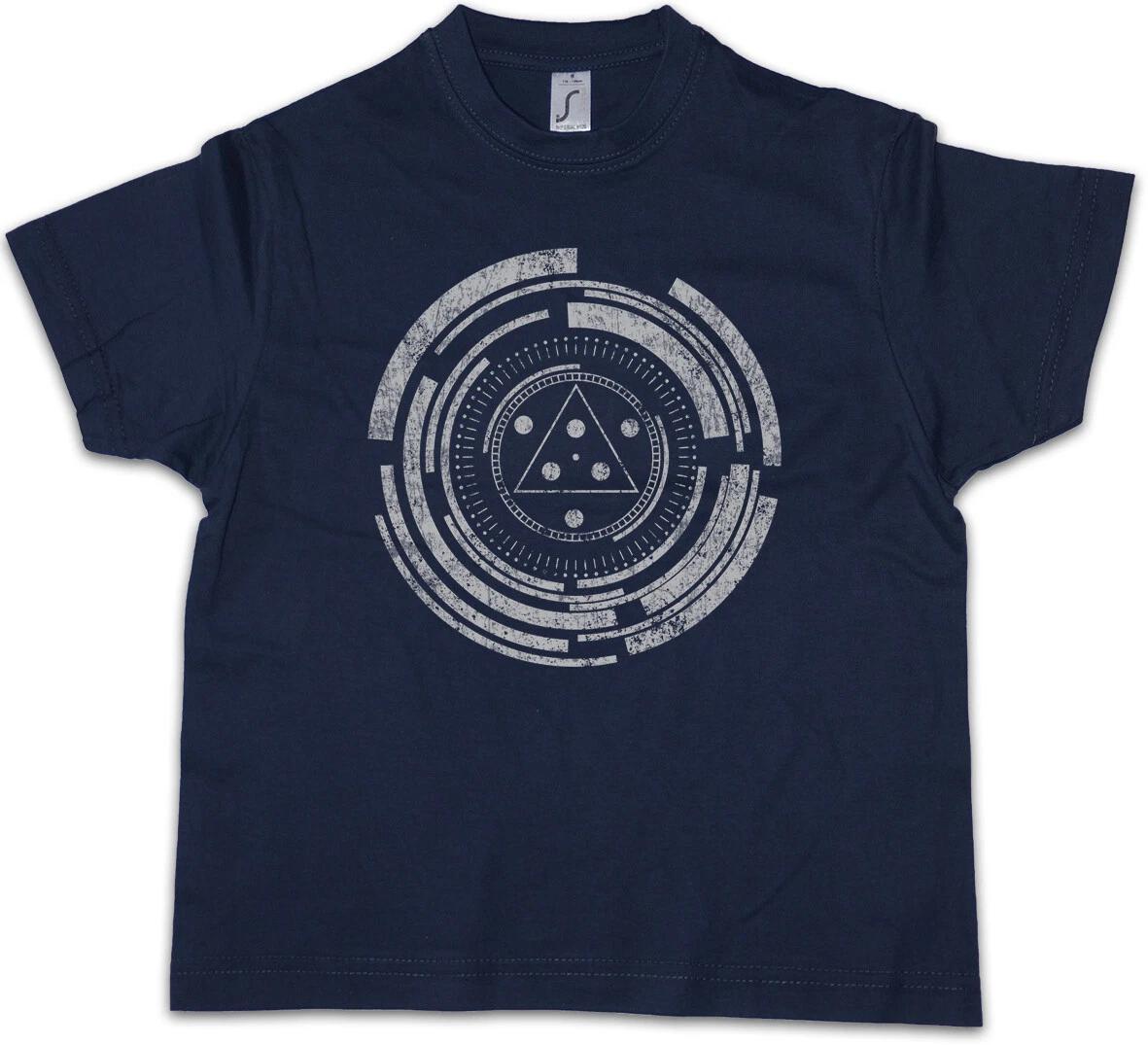 TECHNOLOGY CIRCLE Kids Boys T-Shirt Spiral Mystic Science Maze Mysticism- 140