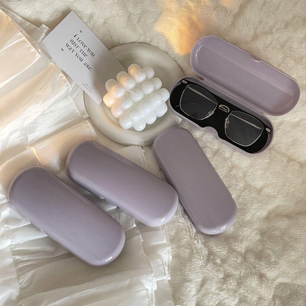 Solid Color Glasses Case Waterproof Eyeglasses Holder Portable Plastic Sunglasses Box  Daily