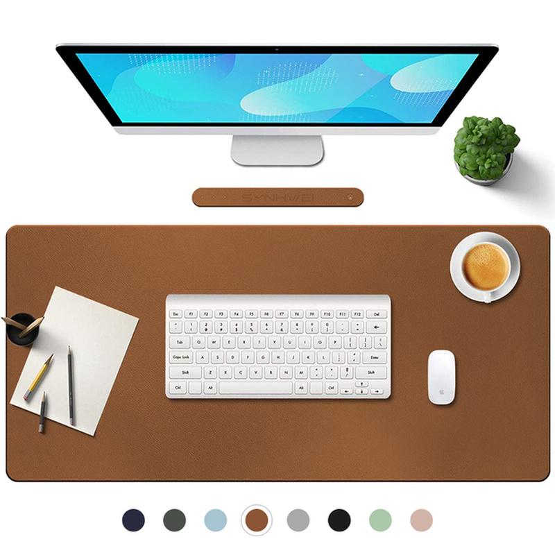 Große Größe Büro Schreibtisch Schutz Matte PU Leder Wasserdichte Maus Pad Desktop Tastatur Schreibtisch Pad Gaming Mousepad PC Zubehör