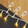 20-200Pcs String Lights Holder Light String Clips Outdoor Gutter Clip Holiday Wire Clamp Festival Halloween Christmas Decoraton
