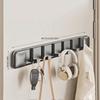 Wall Mount Door Hook Coat Rack Multi-Hook Kitchen Organizer  Entryway Key & Bag Hanger