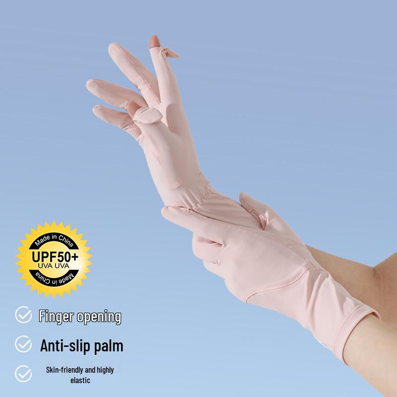 Ice Silk Cycling Gloves - UV Protective, Touchscreen, Sun Protection for Spring and Summer