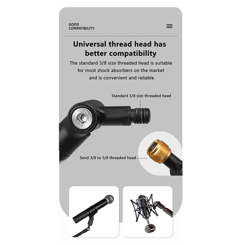 Nastavitelný mikrofonní ramenní stojanový držák Pro herní streamování nahrávání USB kondenzátorový mikrofon Stolní držák Pro A8 A6V K688 K669