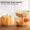 Cute Pumpkins Snack Box Detachable Double Layer Large Capacity Food Grade Nutsweets Candy Fruits Nuts Snacks For Home Festive