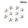 10-200 Stück Metall Stern Rock Punk Nieten Silber DIY Kleidung Schuhe Taschen Nieten Spikes Nähknöpfe Lederdekorationen 7/10/15/20mm