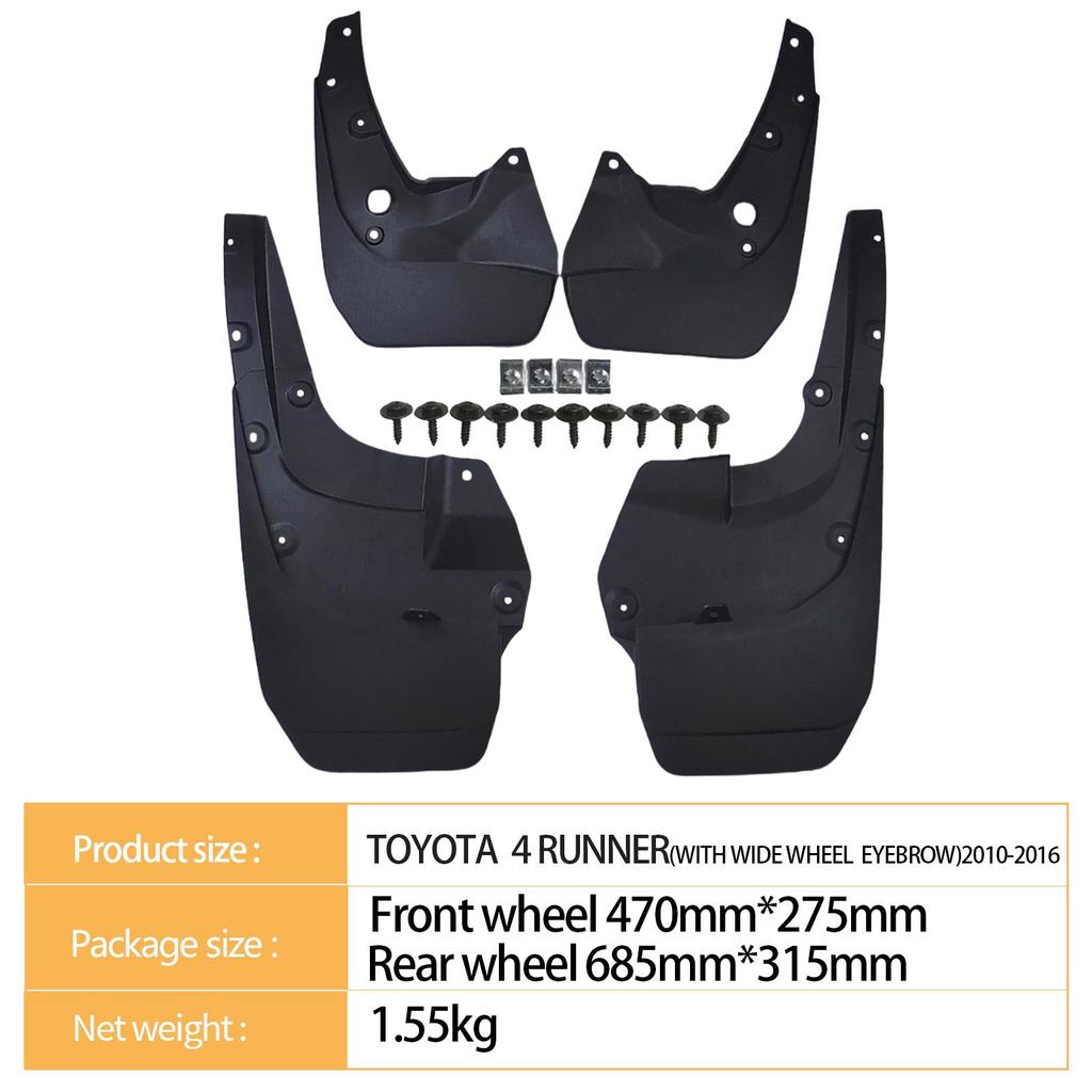 Błotniki do Toyota Tundra 4Runner 2010-2016 z poszerzeniami błotników